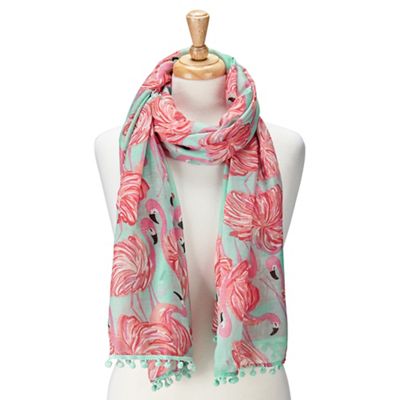 Multi coloured tropical scarf